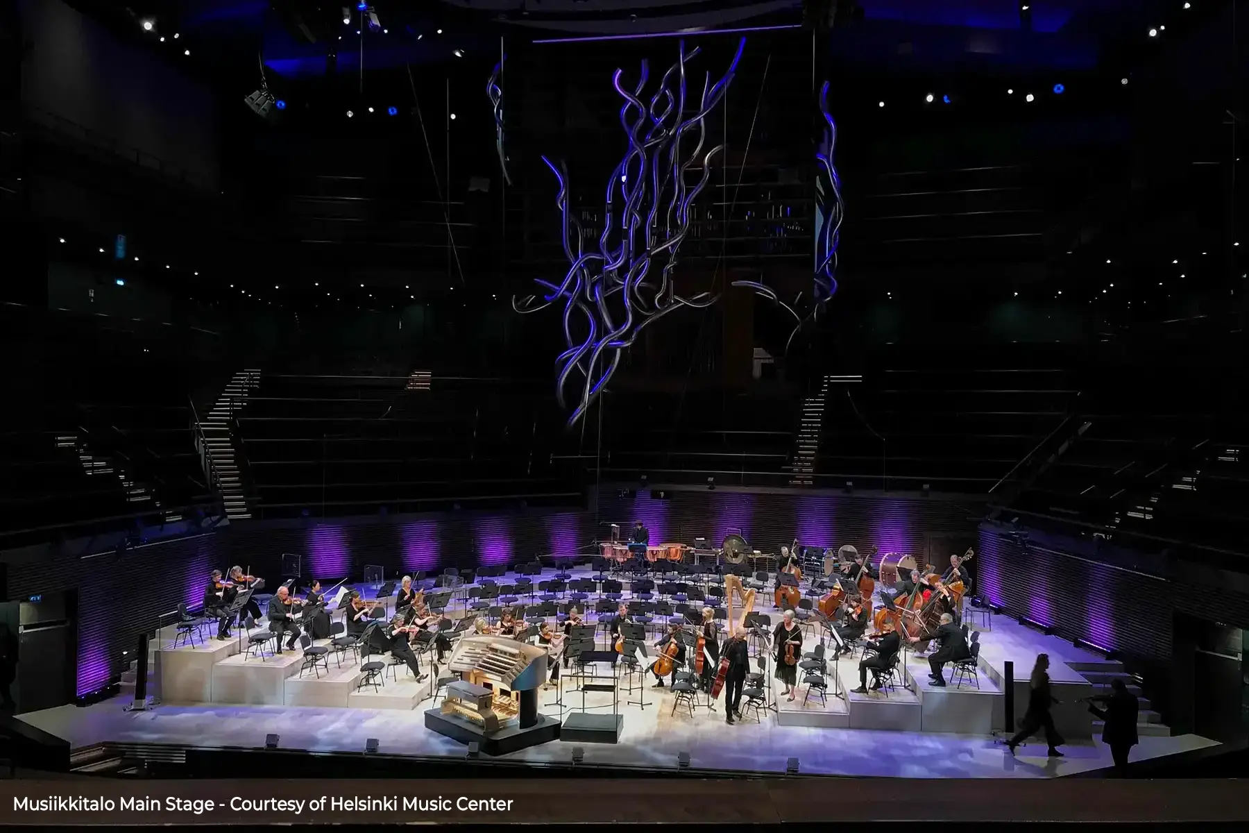 Musiikkitalo Main Stage - Avec l’aimable autorisation du Helsinki Music Center