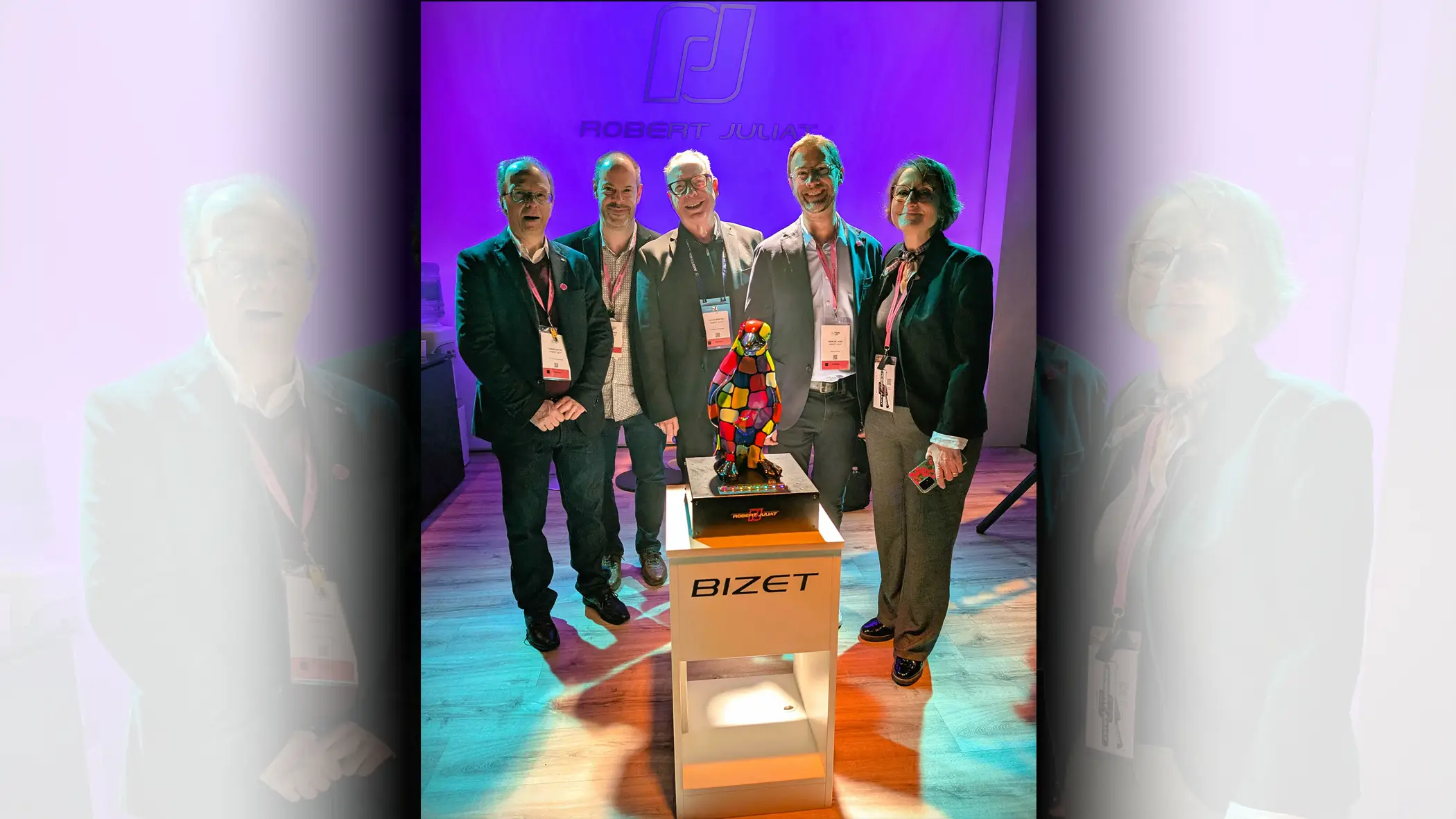 The Robert Juliat team on the ISE 2026 stand