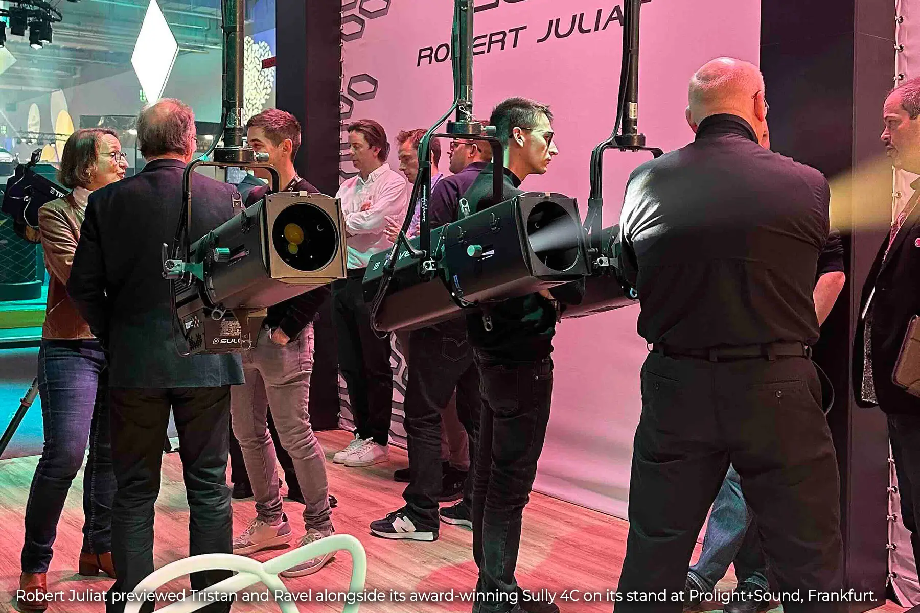 Robert Juliat previewed Tristan and Ravel alongside its award-winning Sully 4C on its stand at Prolight+Sound, Frankfurt