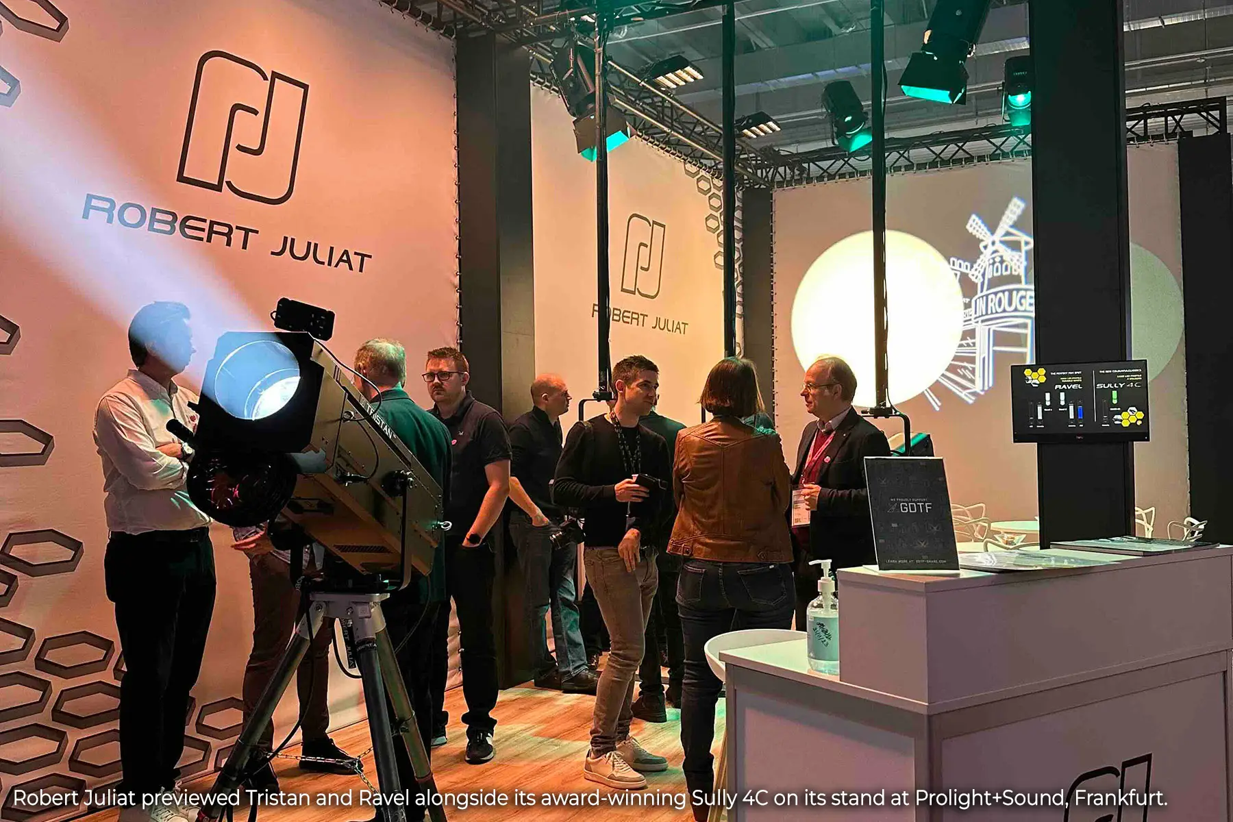 Robert Juliat previewed Tristan and Ravel alongside its award-winning Sully 4C on its stand at Prolight+Sound, Frankfurt
