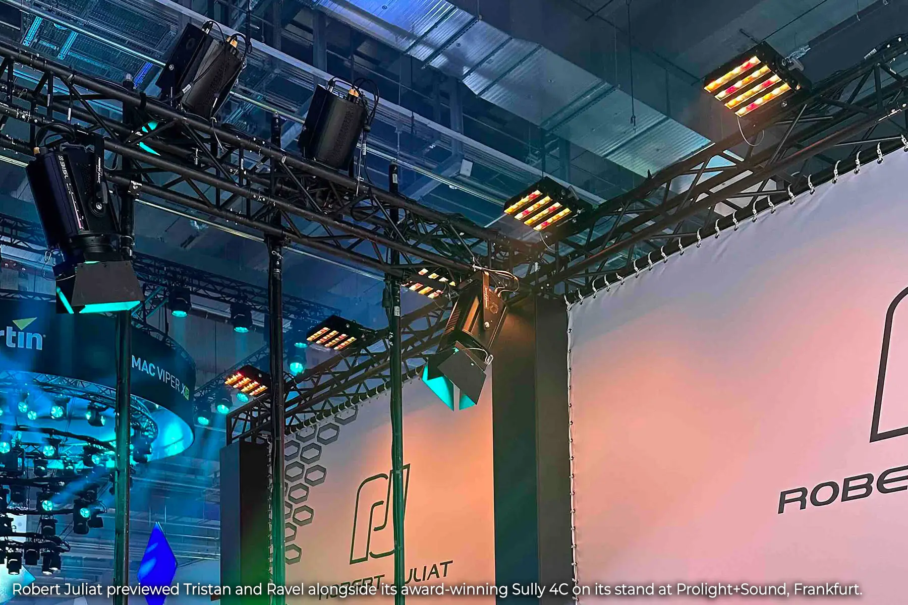Robert Juliat previewed Tristan and Ravel alongside its award-winning Sully 4C on its stand at Prolight+Sound, Frankfurt