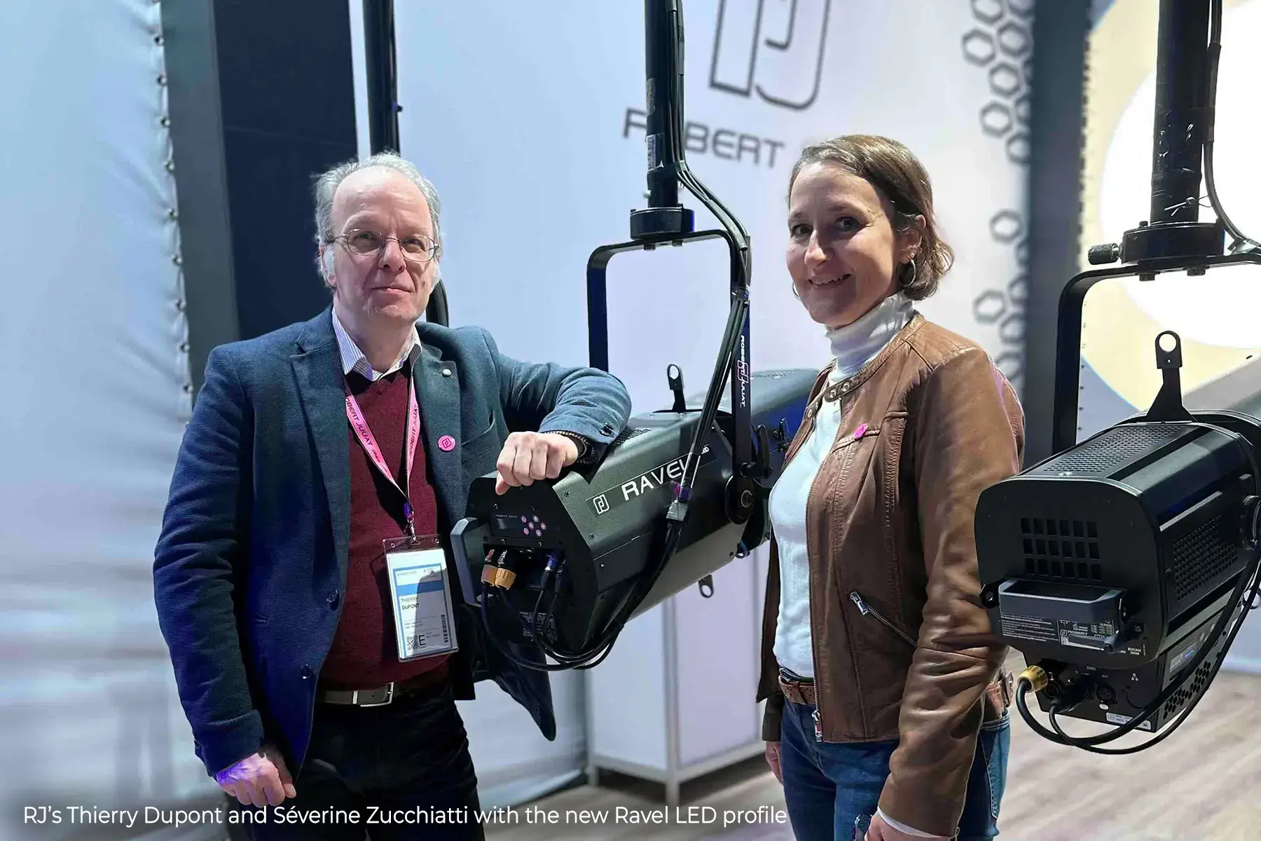 RJ’s Thierry Dupont and Séverine Zucchiatti with the new Ravel LED profile