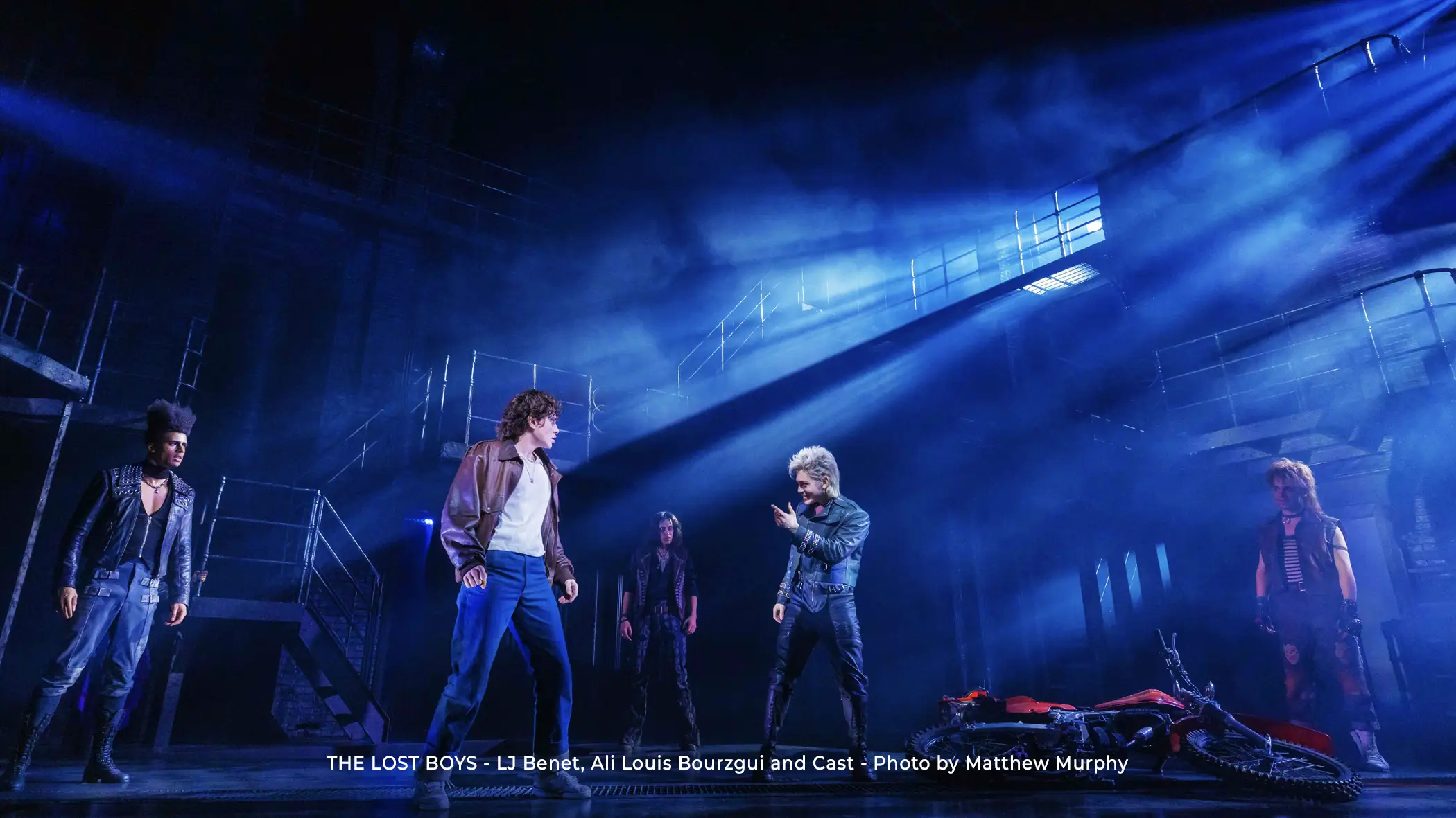 THE LOST BOYS - LJ Benet, Ali Louis Bourzgui and Cast - Photo by Matthew Murphy