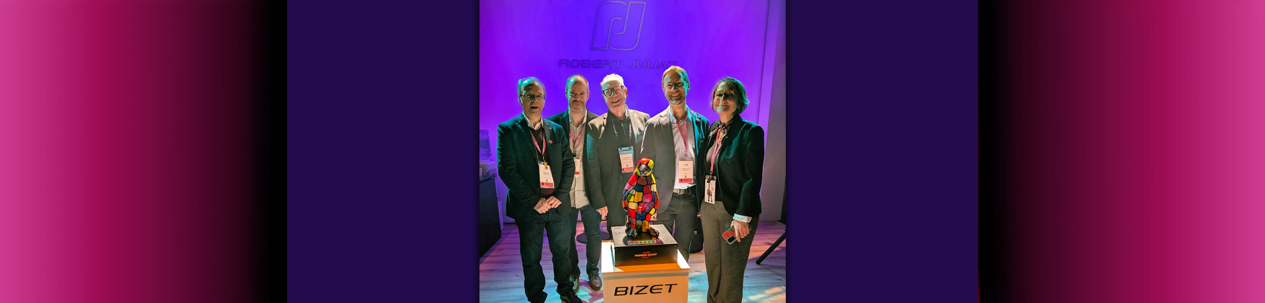 The Robert Juliat team on the ISE 2026 stand