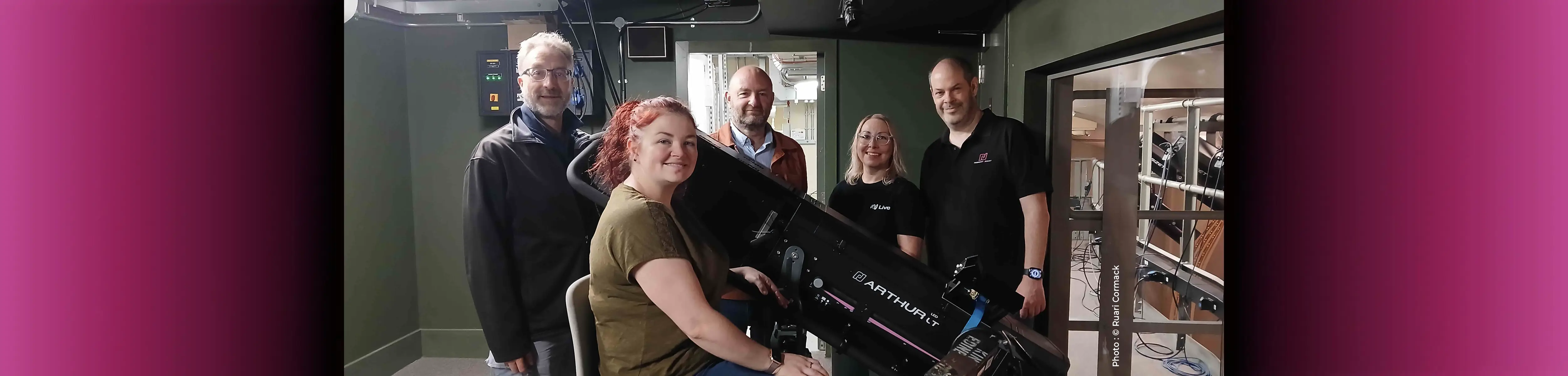 Ruari Cormack, SLX – Heather Rolland, King’s Theatre Senior Technician – John Robb, Capital Theatre Technical Director - Avril Cook, Live Technology Product Specialist – Ludwig Lepage, Robert Juliat Product Manager.