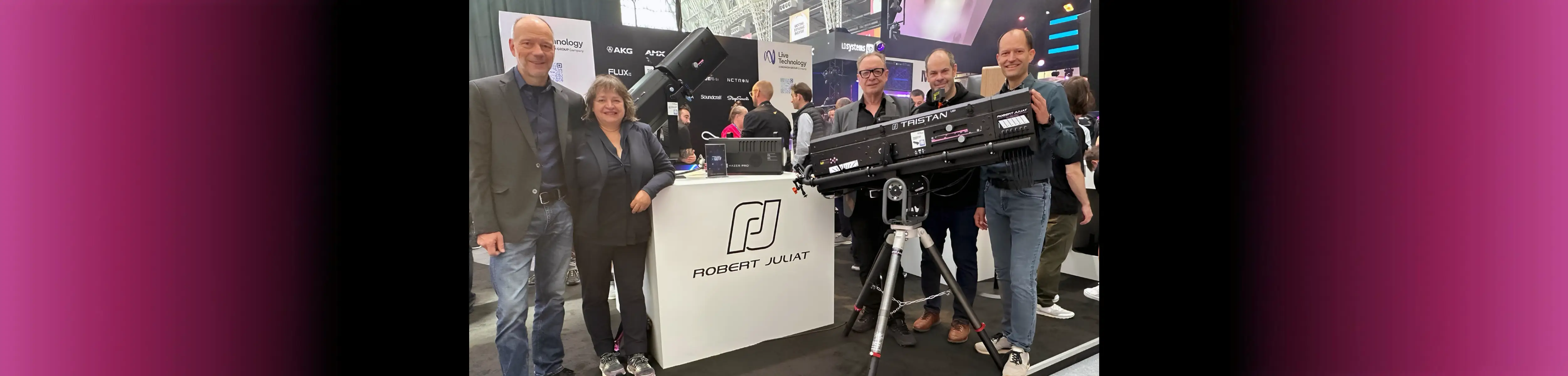 Photo from left to right: Heinz Siller - CEO for cast, Sabine Siller - Marketing Director for cast, Claus Spreyer, RJ Sales Director, Ludwig Lepage, Product Manager for RJ, Christian Pies - Sales Director for cast
