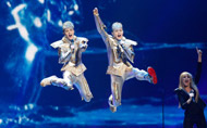 Ireland entry Jedward at Eurovision 2012