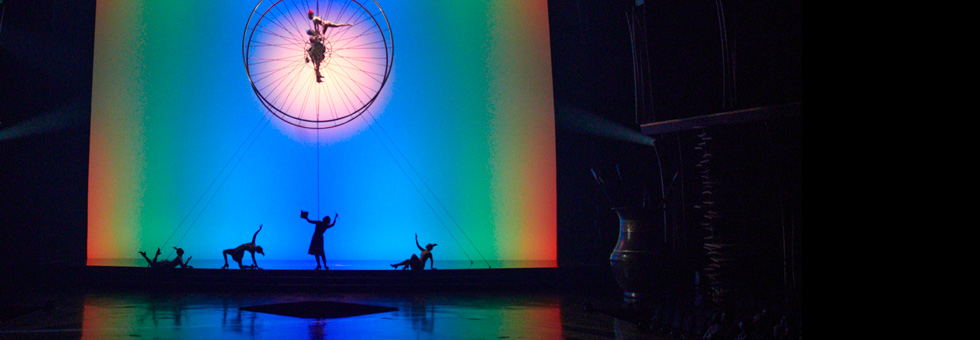 Robert Juliat Dalis 860 LED cyclights play key role in Drawn to Life, the new Cirque du Soleil-Disney production