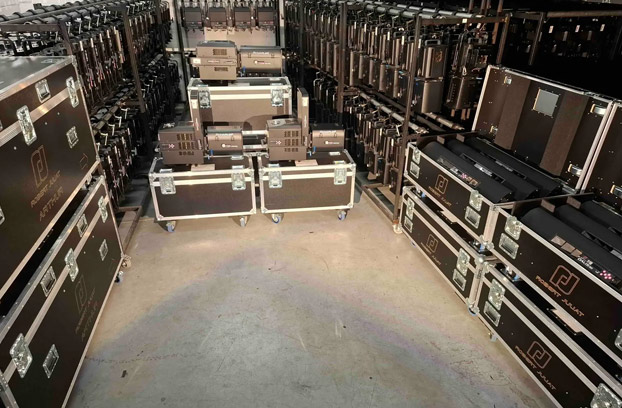 1117 Robert Juliat lighting fixtures delivered for a major project supported by Belgium public authority La Fédération Wallonie-Bruxelles