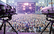 Robert Juliat Merlin followspots light Cypress Hill at Open Air Frauenfeld Hip Hop Festival. © Daniela Lemmenmeier