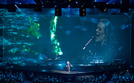 Adele on her Live 2016 tour highlighted by Robert Juliat 1800W Victor followspots. © mhvogel