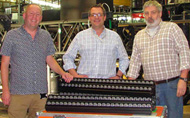 The National Theatre lighting team with their new Robert Juliat Dalis and Cin’k fixtures. Left to right: Paul Hornsby, Lighting Resources Manager, Matt Drury, Head of Lighting and Laurie Clayton, Lyttelton Lighting Supervisor. © Julie Harper