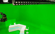 Robert Juliat Dalis fixtures provide a green solution for RTL TVI’s virtual studio © Robert Juliat