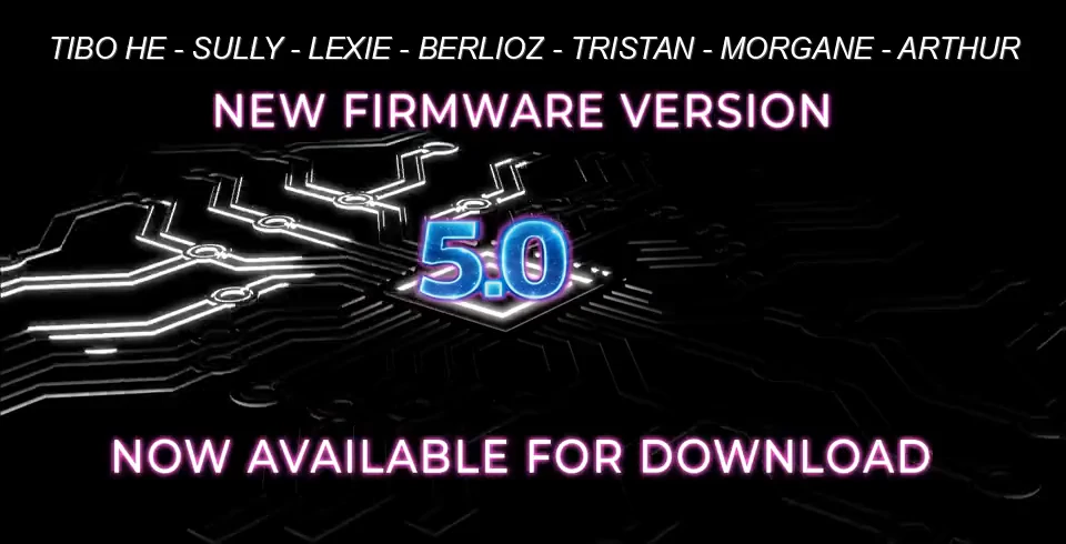 Firmware version 5.0 now available for download